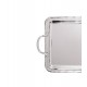 Bandeja 41,5X24X5CM Inox E Alça Zamac Niquelado